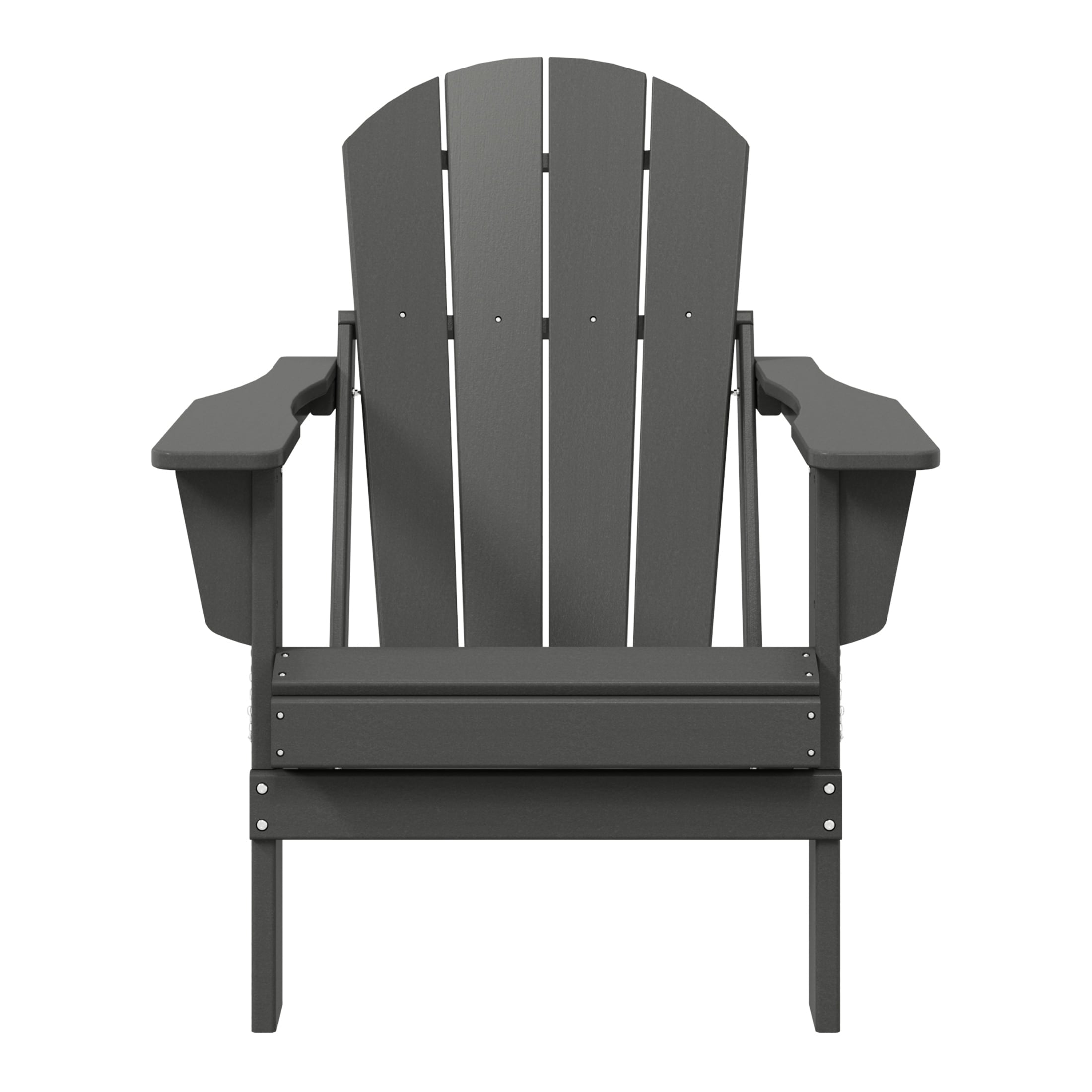 Sedia Adirondack pieghevole per esterni e patio, resistente allo sbiadimento e a tutte le condizioni atmosferiche, Polytrends Laguna
