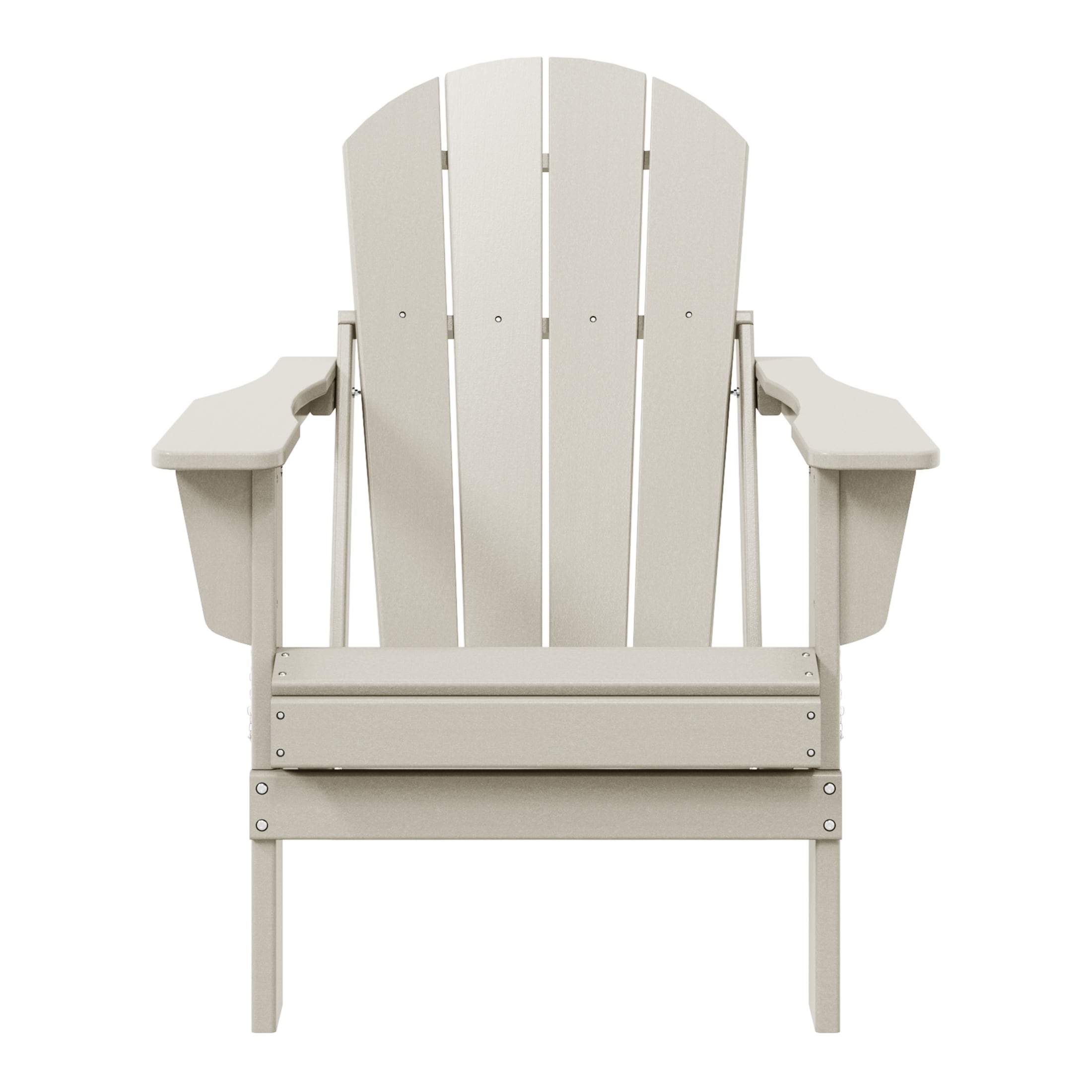 Sedia Adirondack pieghevole per esterni e patio, resistente allo sbiadimento e a tutte le condizioni atmosferiche, Polytrends Laguna
