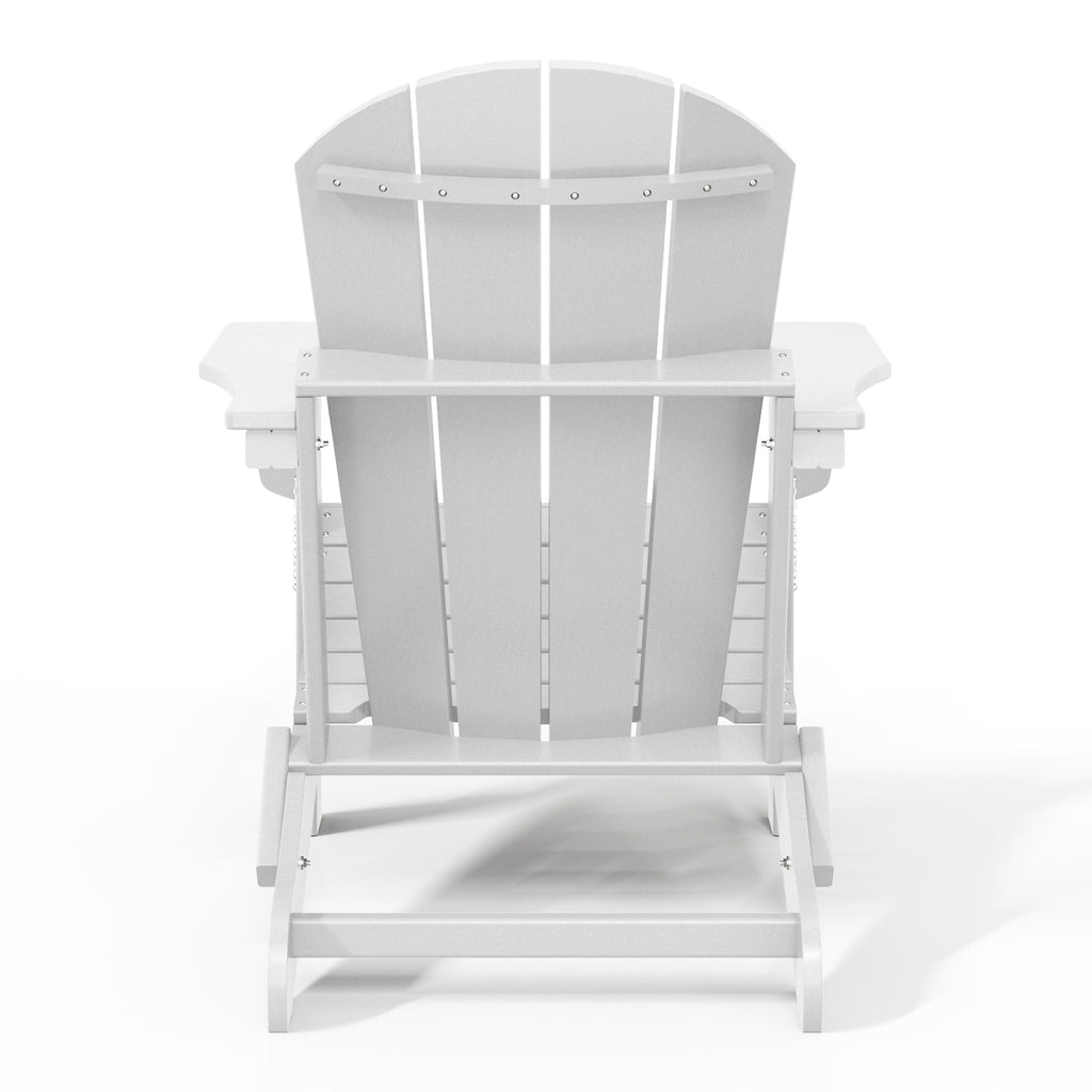 Sedia Adirondack pieghevole per esterni e patio, resistente allo sbiadimento e a tutte le condizioni atmosferiche, Polytrends Laguna