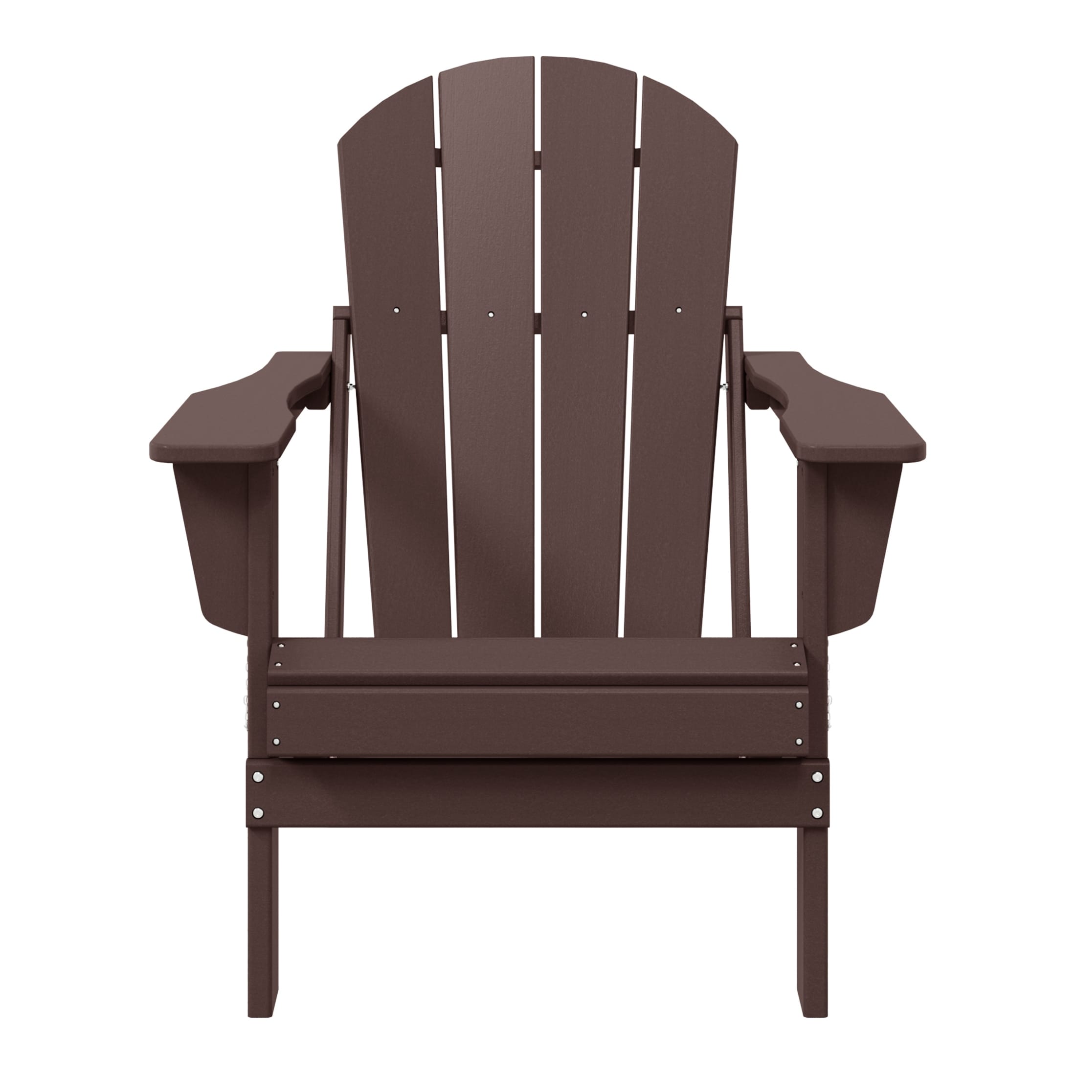 Sedia Adirondack pieghevole per esterni e patio, resistente allo sbiadimento e a tutte le condizioni atmosferiche, Polytrends Laguna
