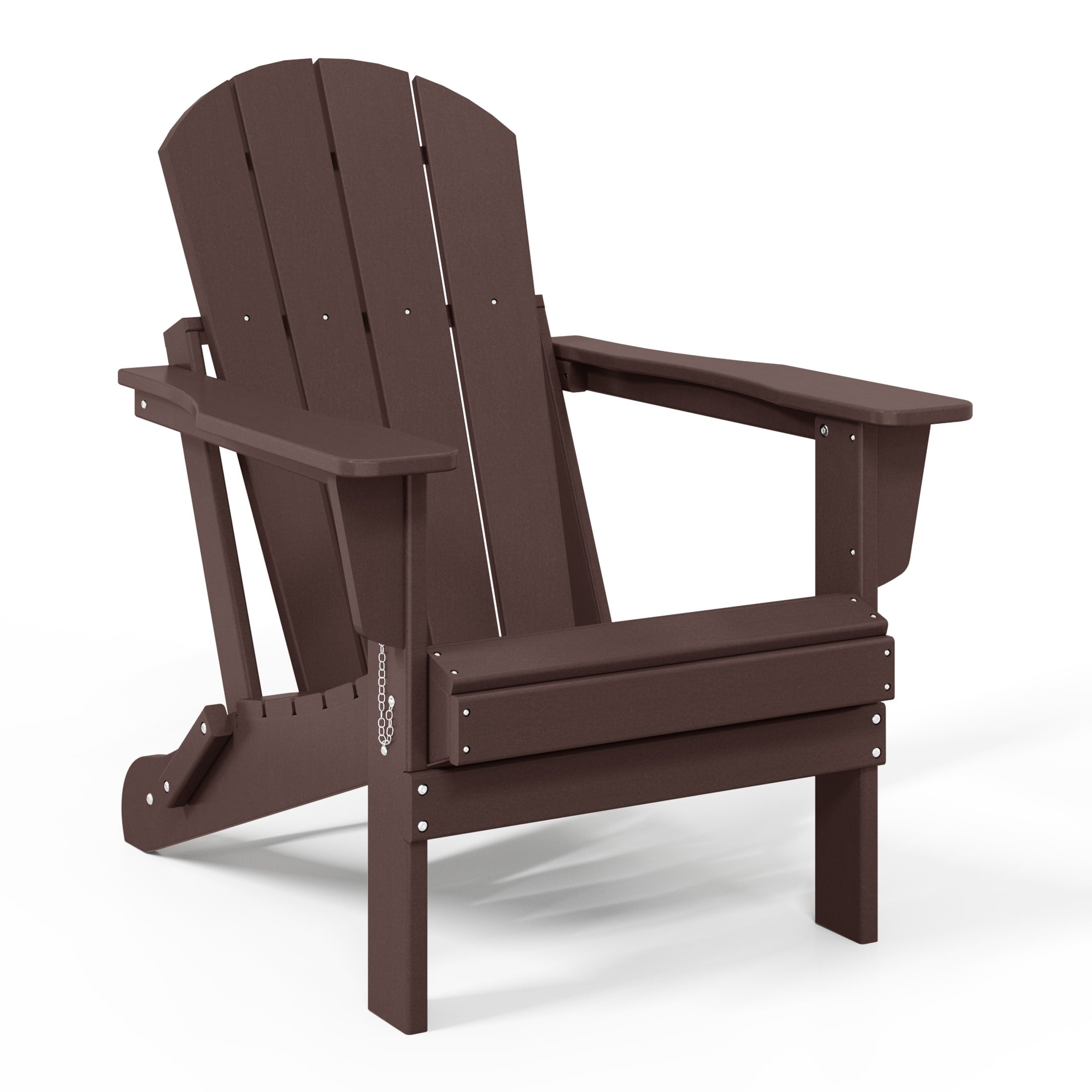Sedia Adirondack pieghevole per esterni e patio, resistente allo sbiadimento e a tutte le condizioni atmosferiche, Polytrends Laguna