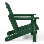 Sedia Adirondack pieghevole per esterni e patio, resistente allo sbiadimento e a tutte le condizioni atmosferiche, Polytrends Laguna