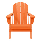 Sedia Adirondack pieghevole per esterni e patio, resistente allo sbiadimento e a tutte le condizioni atmosferiche, Polytrends Laguna