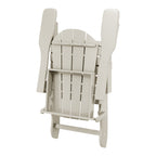 Sedia Adirondack pieghevole per esterni e patio, resistente allo sbiadimento e a tutte le condizioni atmosferiche, Polytrends Laguna