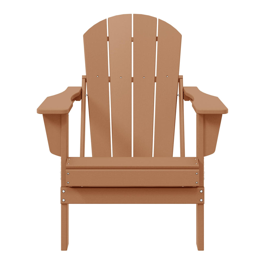 Sedia Adirondack pieghevole per esterni e patio, resistente allo sbiadimento e a tutte le condizioni atmosferiche, Polytrends Laguna