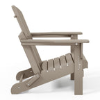 Sedia Adirondack pieghevole per esterni e patio, resistente allo sbiadimento e a tutte le condizioni atmosferiche, Polytrends Laguna