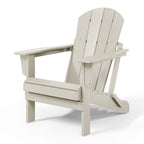 Sedia Adirondack pieghevole per esterni e patio, resistente allo sbiadimento e a tutte le condizioni atmosferiche, Polytrends Laguna
