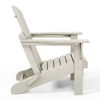 Sedia Adirondack pieghevole per esterni e patio, resistente allo sbiadimento e a tutte le condizioni atmosferiche, Polytrends Laguna