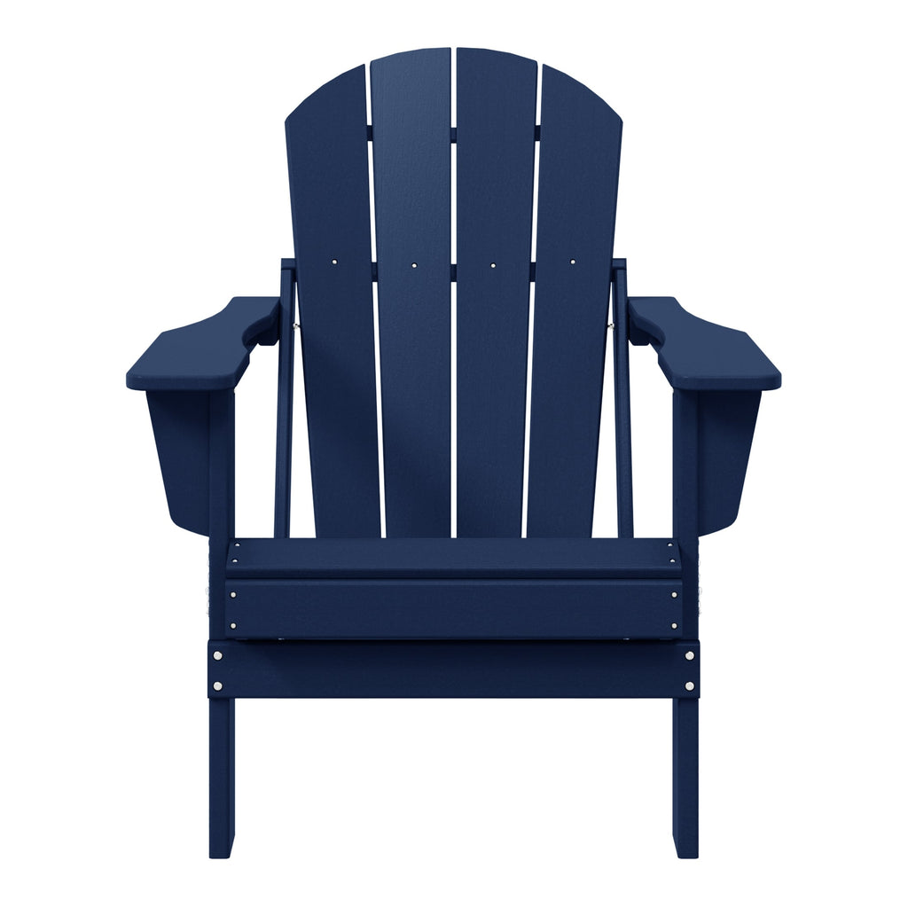 Sedia Adirondack pieghevole per esterni e patio, resistente allo sbiadimento e a tutte le condizioni atmosferiche, Polytrends Laguna