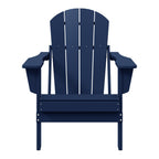 Sedia Adirondack pieghevole per esterni e patio, resistente allo sbiadimento e a tutte le condizioni atmosferiche, Polytrends Laguna