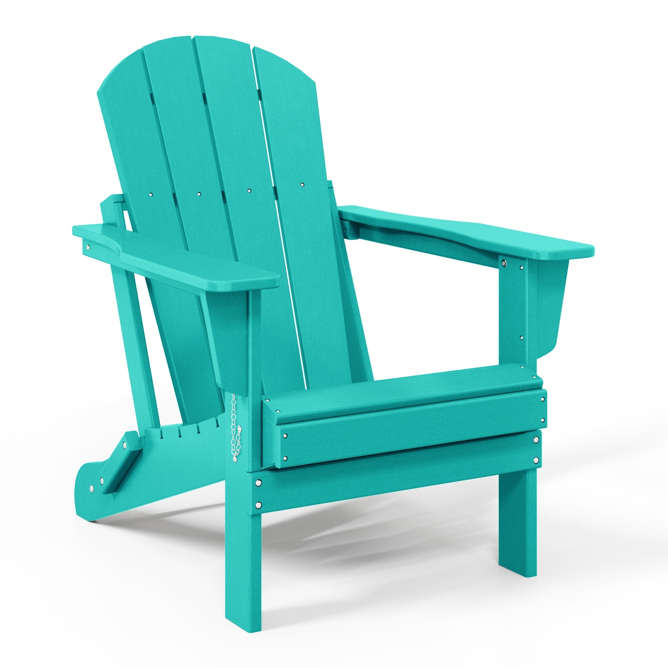 Sedia Adirondack pieghevole per esterni e patio, resistente allo sbiadimento e a tutte le condizioni atmosferiche, Polytrends Laguna