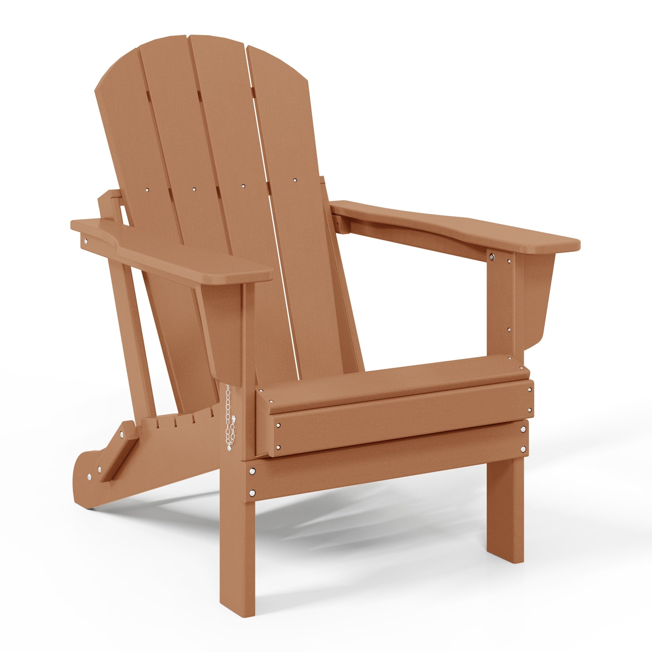 Sedia Adirondack pieghevole per esterni e patio, resistente allo sbiadimento e a tutte le condizioni atmosferiche, Polytrends Laguna