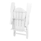 Sedia Adirondack pieghevole per esterni e patio, resistente allo sbiadimento e a tutte le condizioni atmosferiche, Polytrends Laguna
