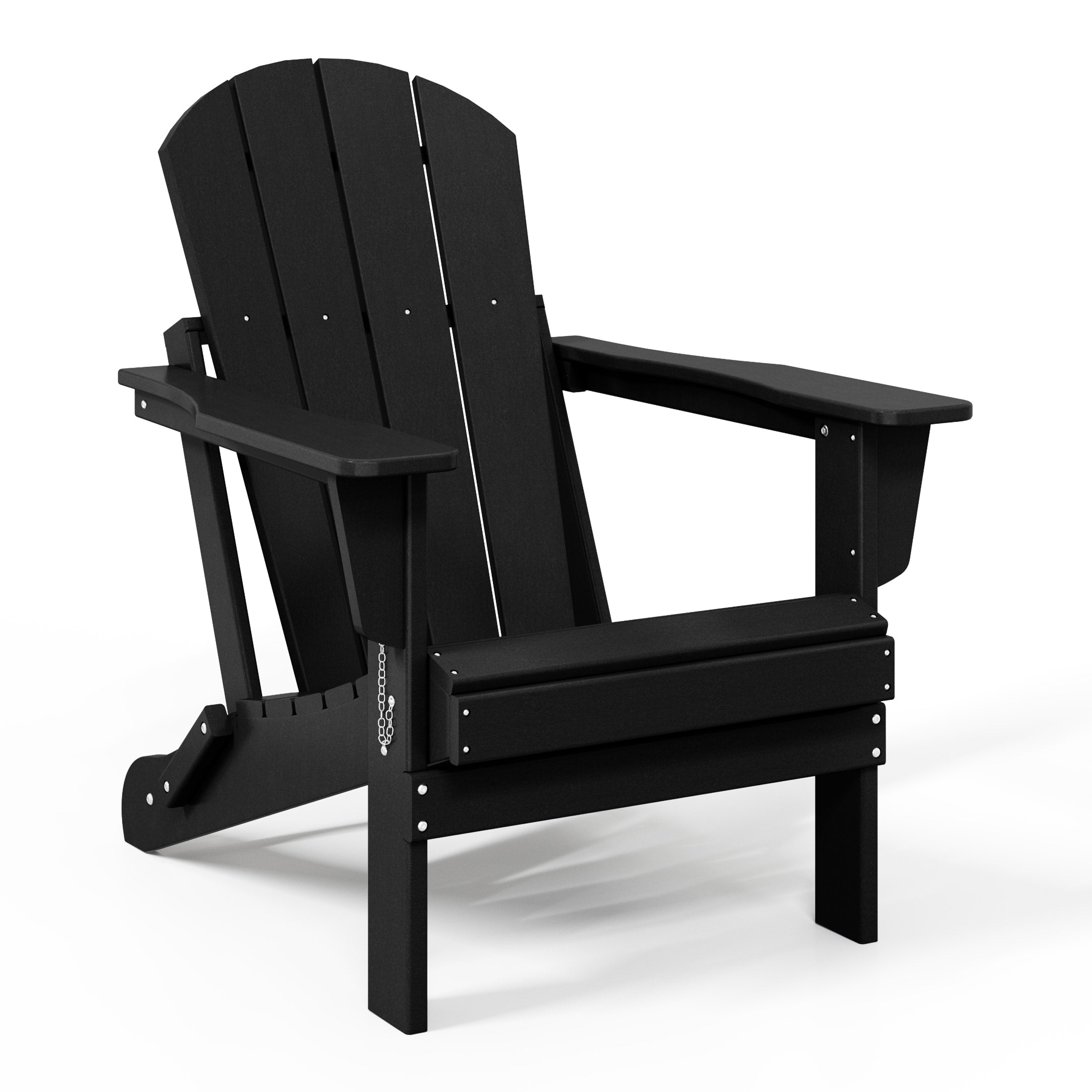 Sedia Adirondack pieghevole per esterni e patio, resistente allo sbiadimento e a tutte le condizioni atmosferiche, Polytrends Laguna