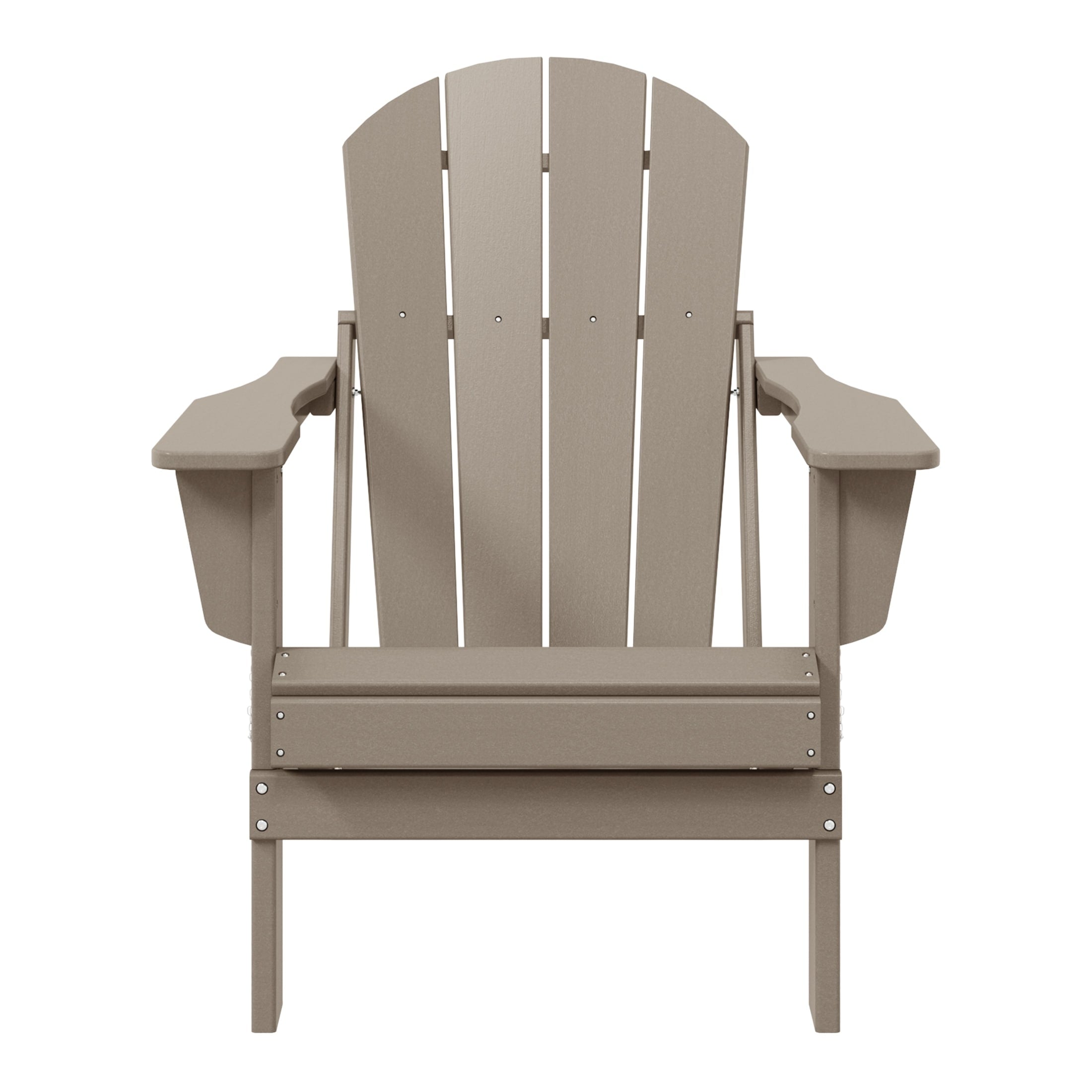Sedia Adirondack pieghevole per esterni e patio, resistente allo sbiadimento e a tutte le condizioni atmosferiche, Polytrends Laguna