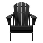 Sedia Adirondack pieghevole per esterni e patio, resistente allo sbiadimento e a tutte le condizioni atmosferiche, Polytrends Laguna