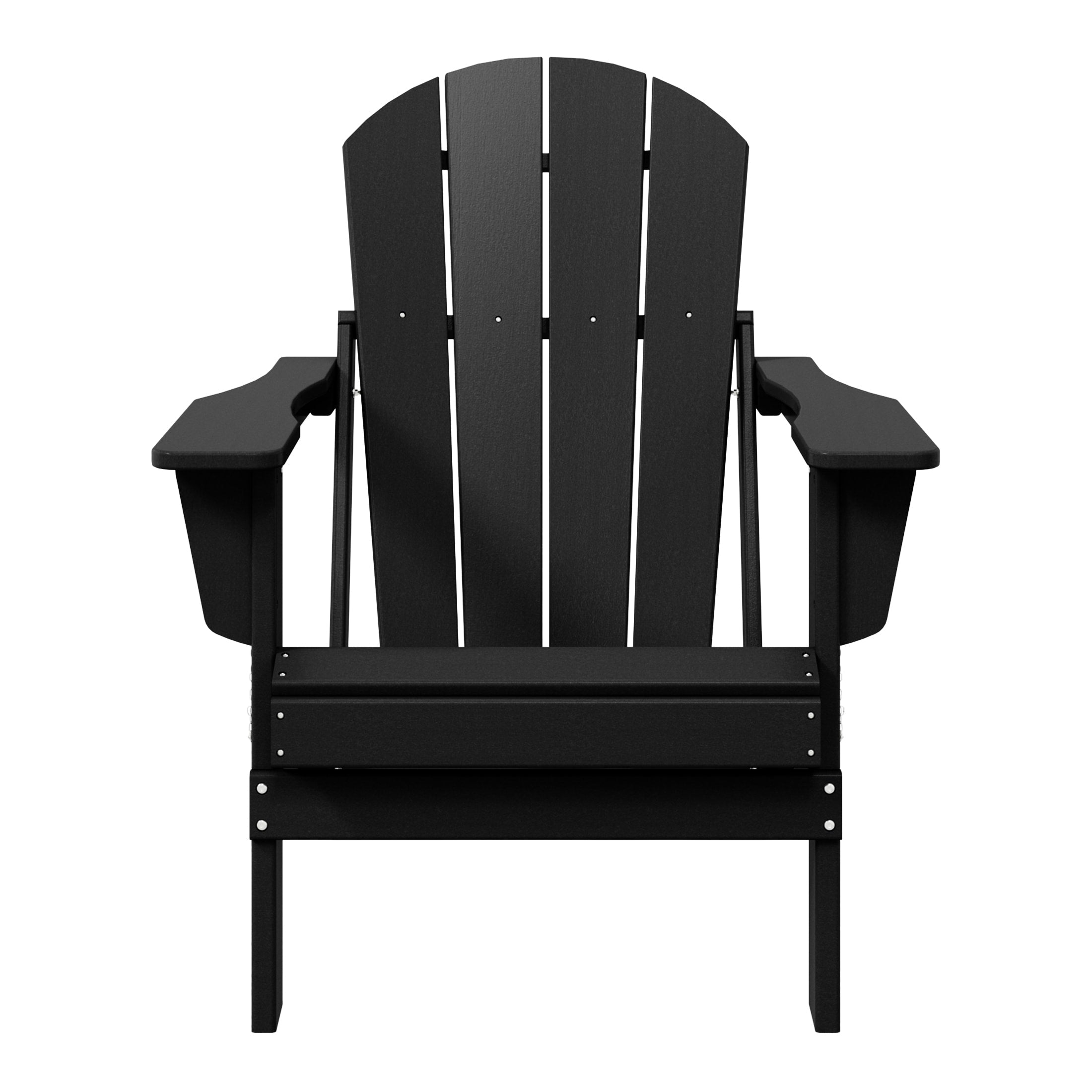 Sedia Adirondack pieghevole per esterni e patio, resistente allo sbiadimento e a tutte le condizioni atmosferiche, Polytrends Laguna