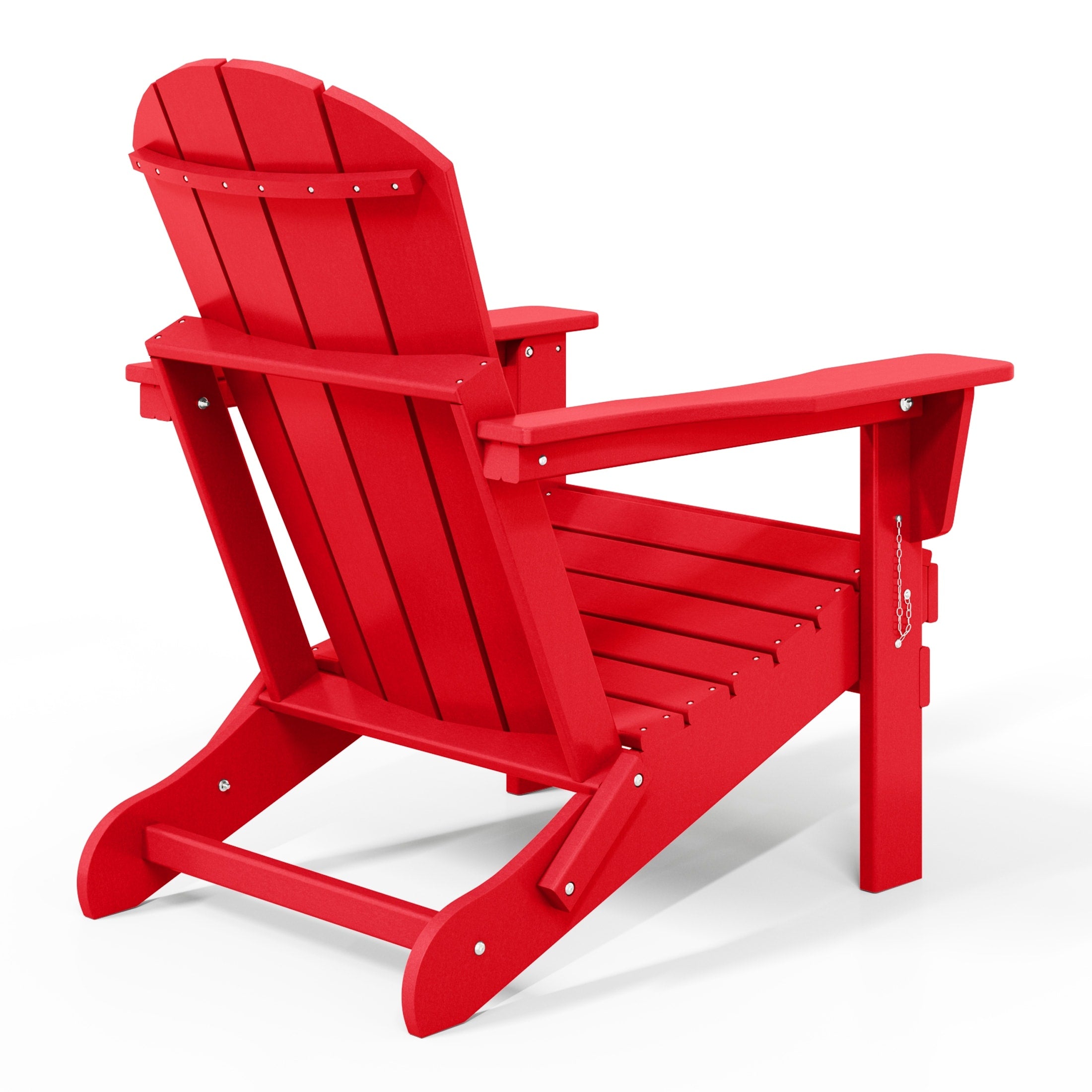 Sedia Adirondack pieghevole per esterni e patio, resistente allo sbiadimento e a tutte le condizioni atmosferiche, Polytrends Laguna