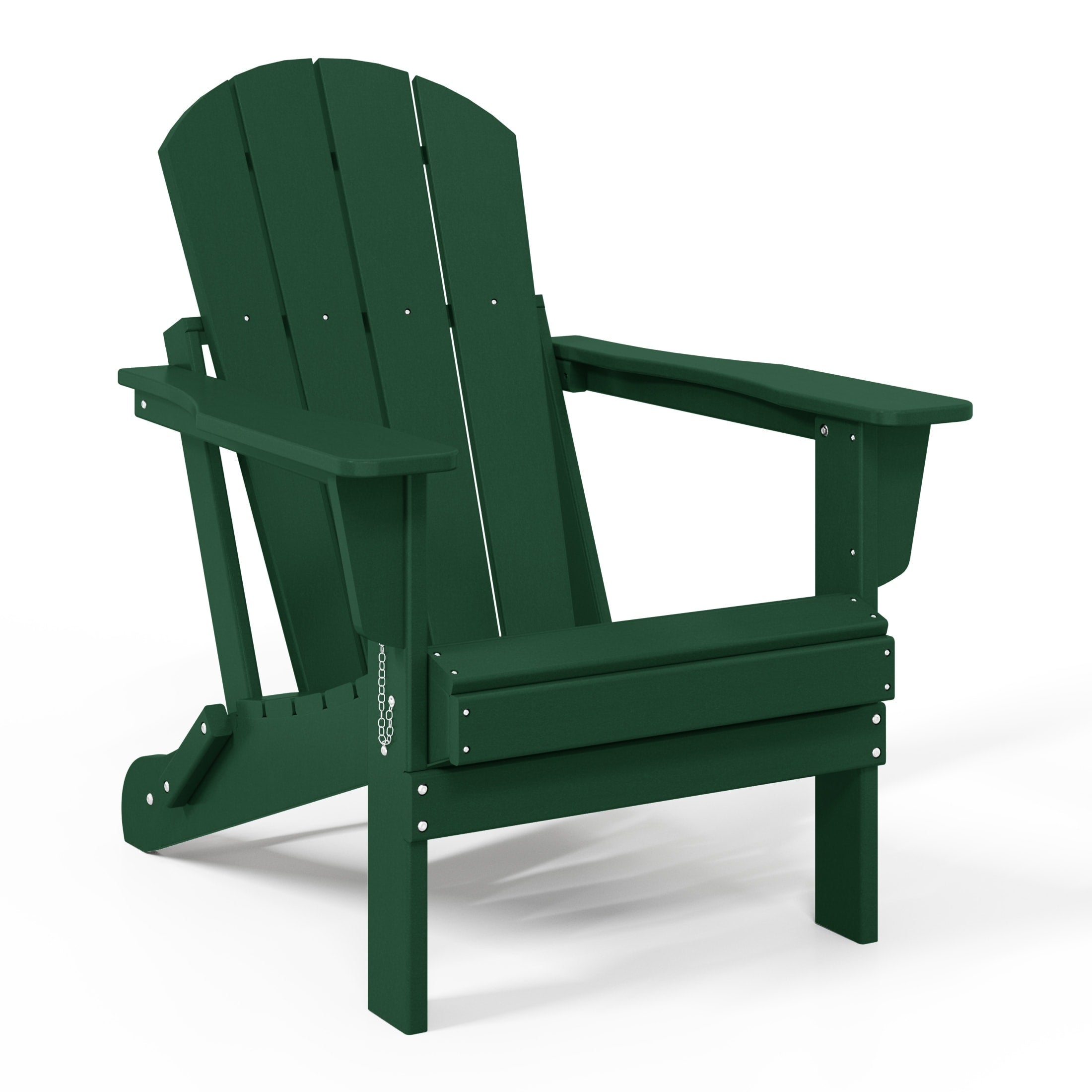 Sedia Adirondack pieghevole per esterni e patio, resistente allo sbiadimento e a tutte le condizioni atmosferiche, Polytrends Laguna