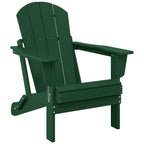 Sedia Adirondack pieghevole per esterni e patio, resistente allo sbiadimento e a tutte le condizioni atmosferiche, Polytrends Laguna