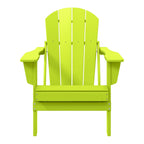 Sedia Adirondack pieghevole per esterni e patio, resistente allo sbiadimento e a tutte le condizioni atmosferiche, Polytrends Laguna