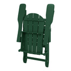 Sedia Adirondack pieghevole per esterni e patio, resistente allo sbiadimento e a tutte le condizioni atmosferiche, Polytrends Laguna