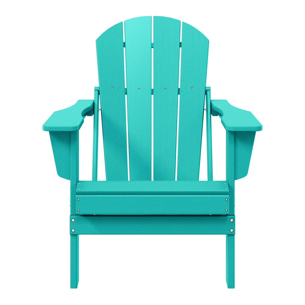Sedia Adirondack pieghevole per esterni e patio, resistente allo sbiadimento e a tutte le condizioni atmosferiche, Polytrends Laguna