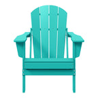 Sedia Adirondack pieghevole per esterni e patio, resistente allo sbiadimento e a tutte le condizioni atmosferiche, Polytrends Laguna