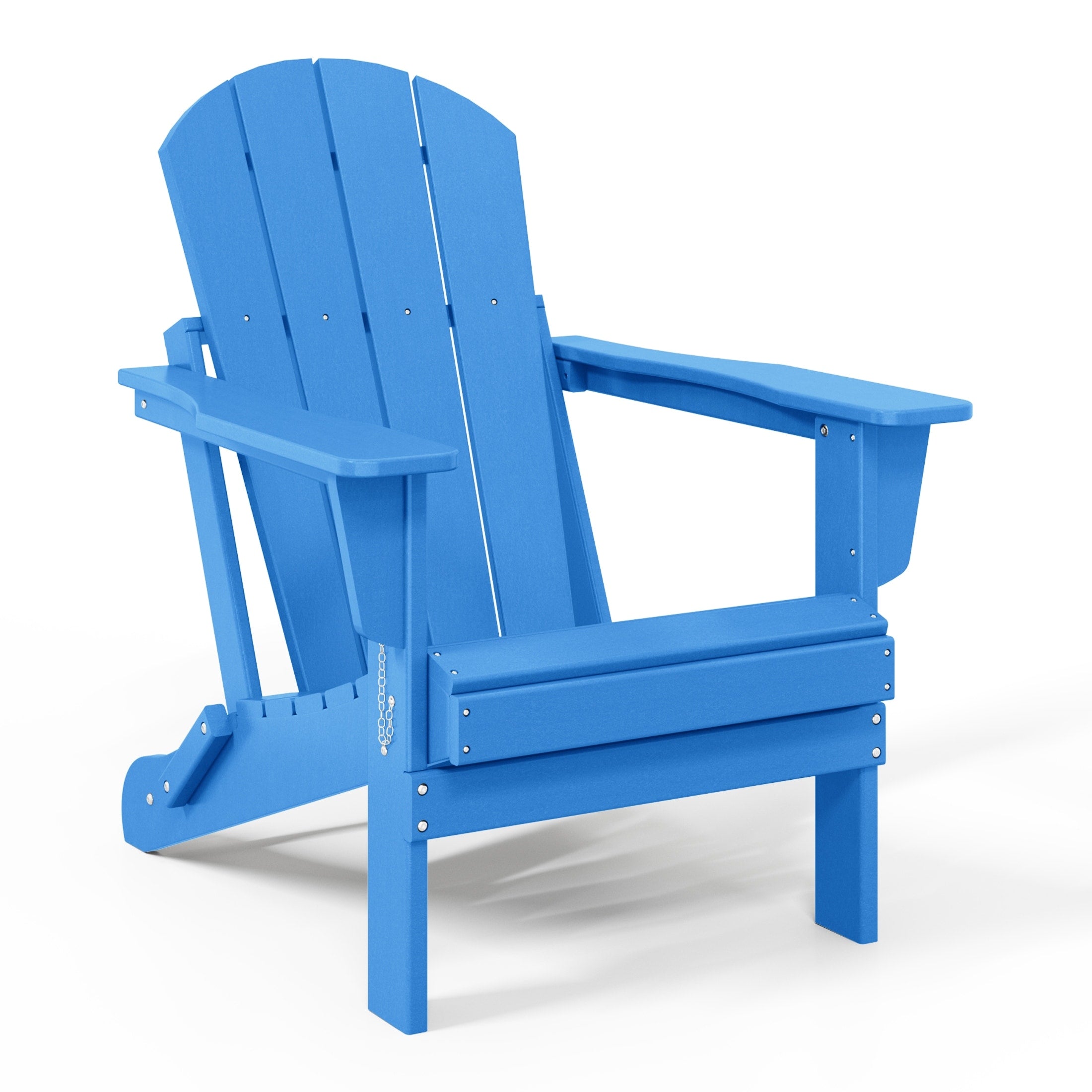 Sedia Adirondack pieghevole per esterni e patio, resistente allo sbiadimento e a tutte le condizioni atmosferiche, Polytrends Laguna