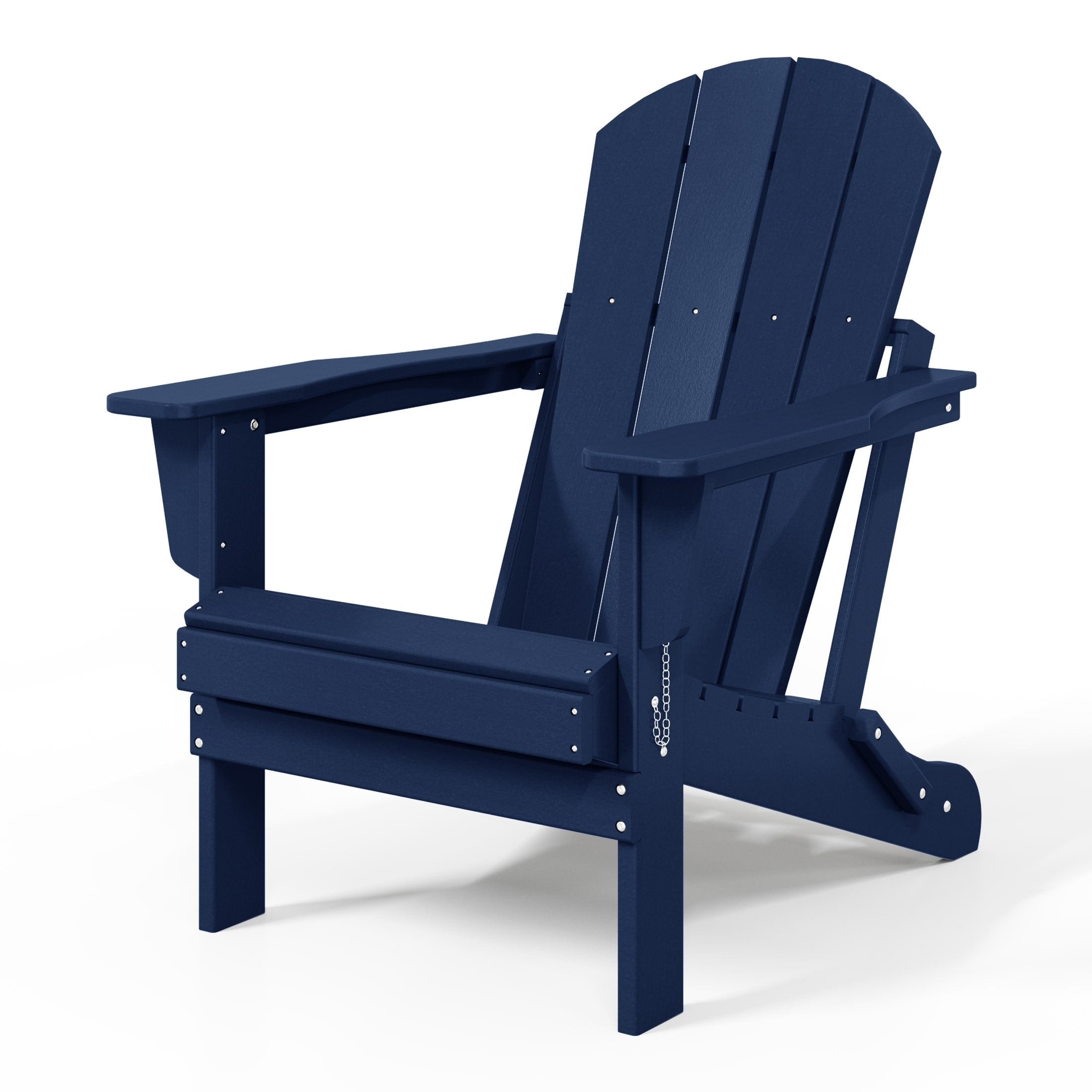 Sedia Adirondack pieghevole per esterni e patio, resistente allo sbiadimento e a tutte le condizioni atmosferiche, Polytrends Laguna