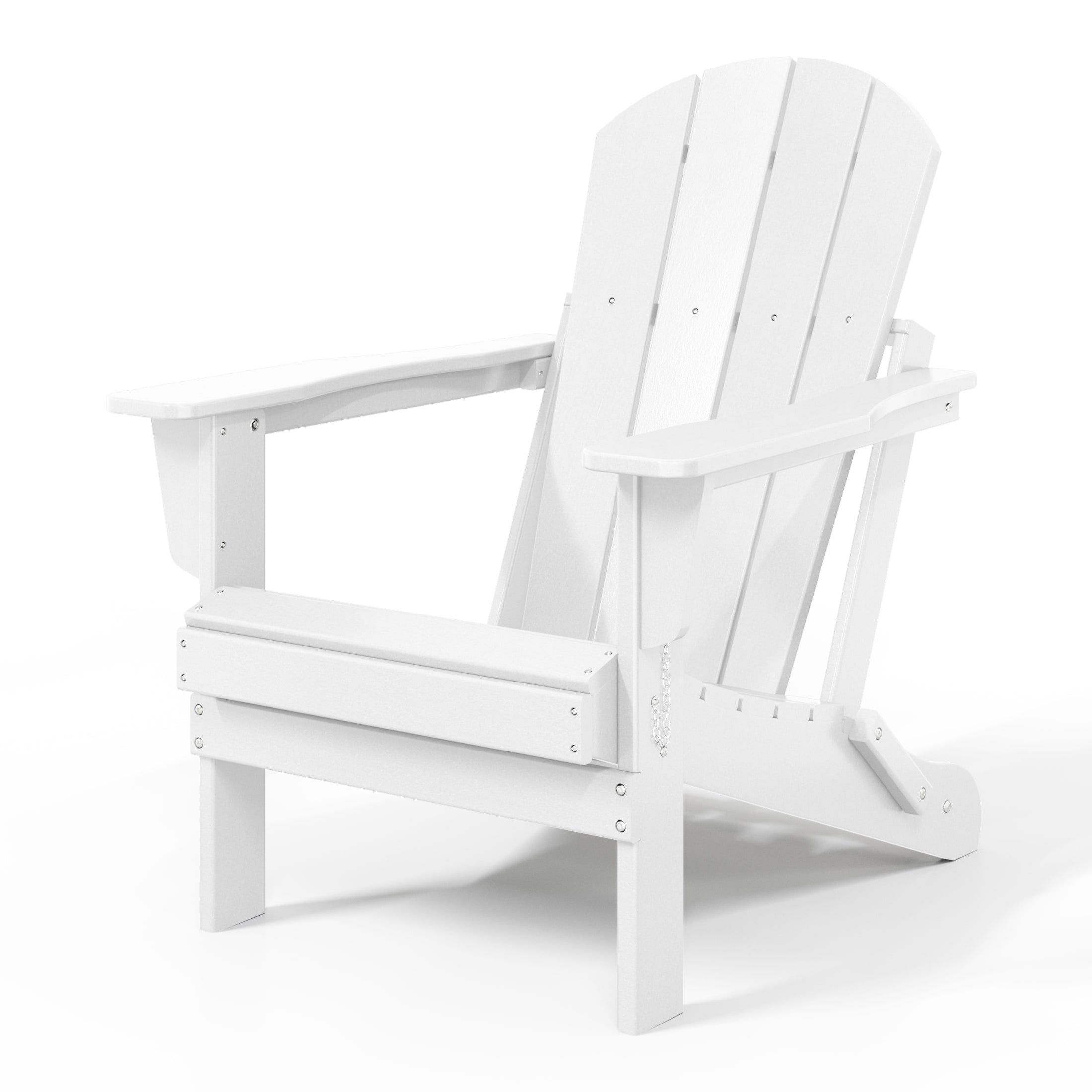 Sedia Adirondack pieghevole per esterni e patio, resistente allo sbiadimento e a tutte le condizioni atmosferiche, Polytrends Laguna