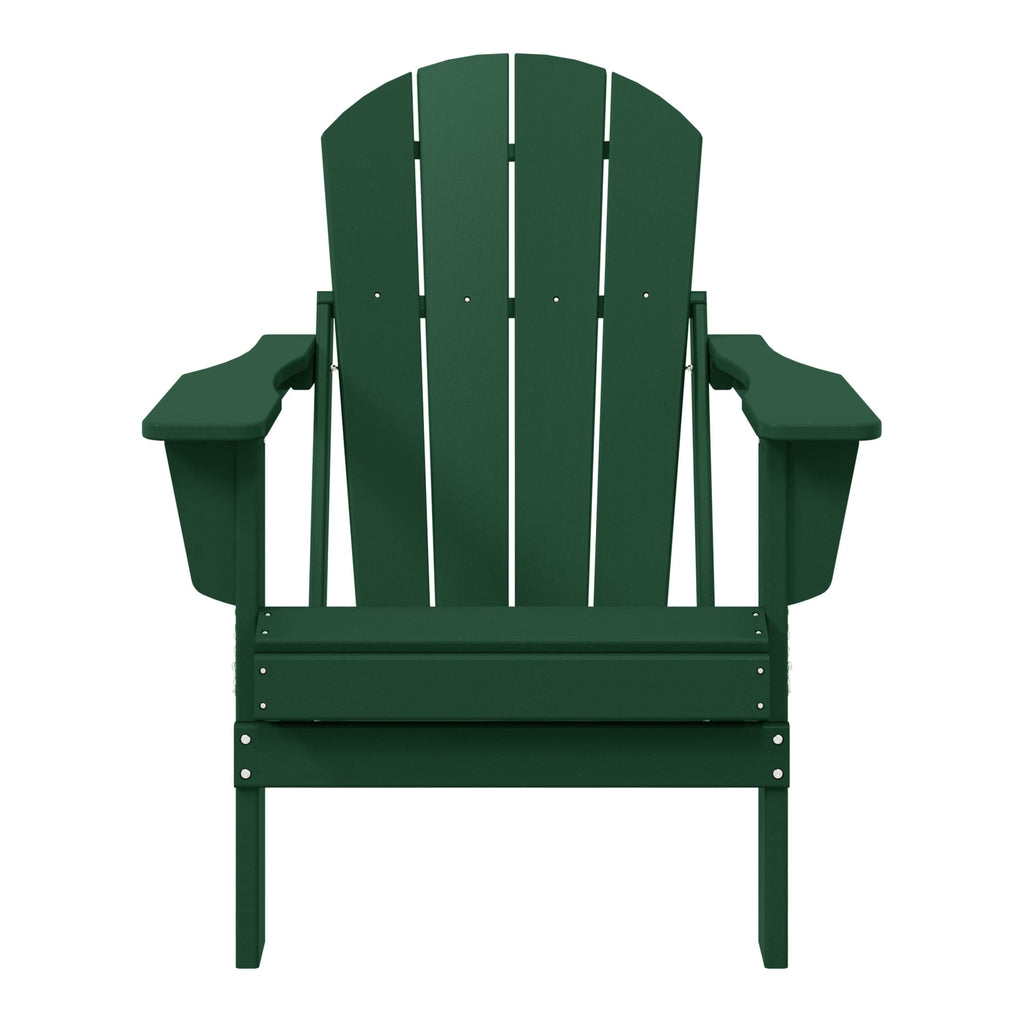 Sedia Adirondack pieghevole per esterni e patio, resistente allo sbiadimento e a tutte le condizioni atmosferiche, Polytrends Laguna