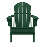 Sedia Adirondack pieghevole per esterni e patio, resistente allo sbiadimento e a tutte le condizioni atmosferiche, Polytrends Laguna