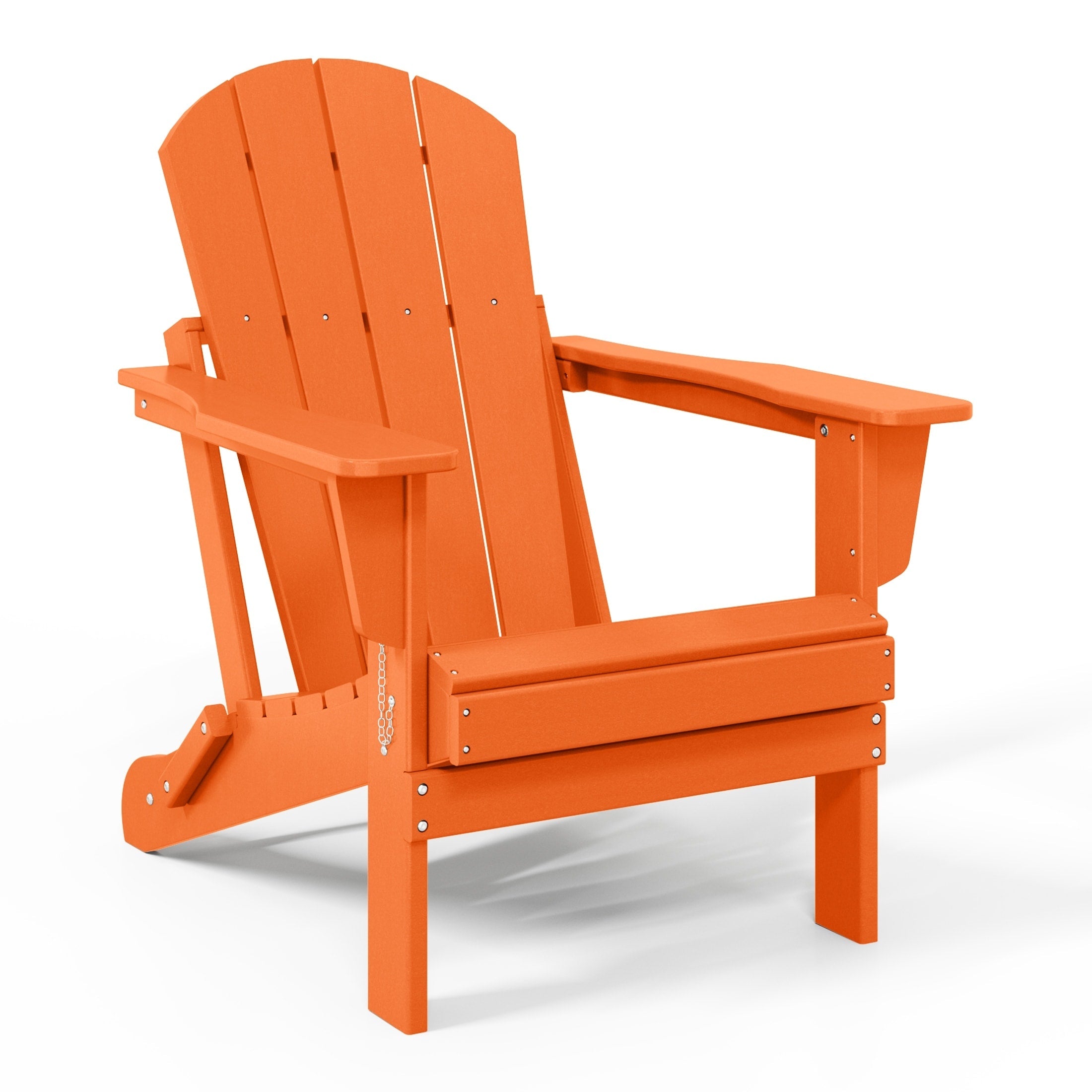 Sedia Adirondack pieghevole per esterni e patio, resistente allo sbiadimento e a tutte le condizioni atmosferiche, Polytrends Laguna