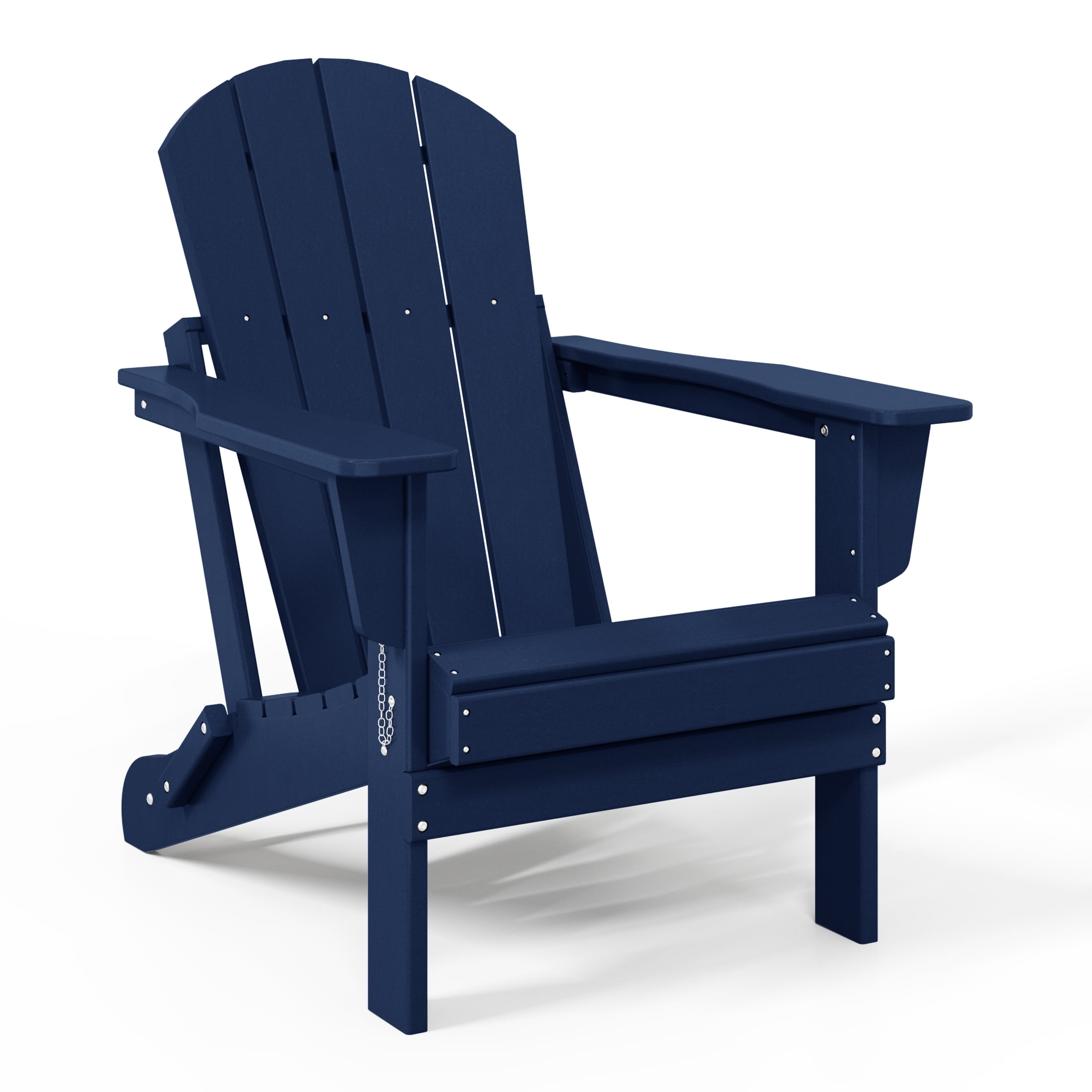 Sedia Adirondack pieghevole per esterni e patio, resistente allo sbiadimento e a tutte le condizioni atmosferiche, Polytrends Laguna
