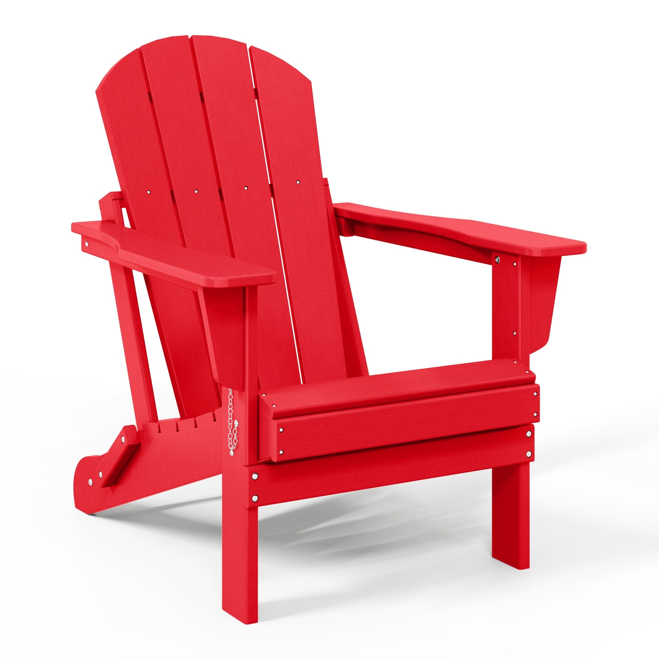 Sedia Adirondack pieghevole per esterni e patio, resistente allo sbiadimento e a tutte le condizioni atmosferiche, Polytrends Laguna