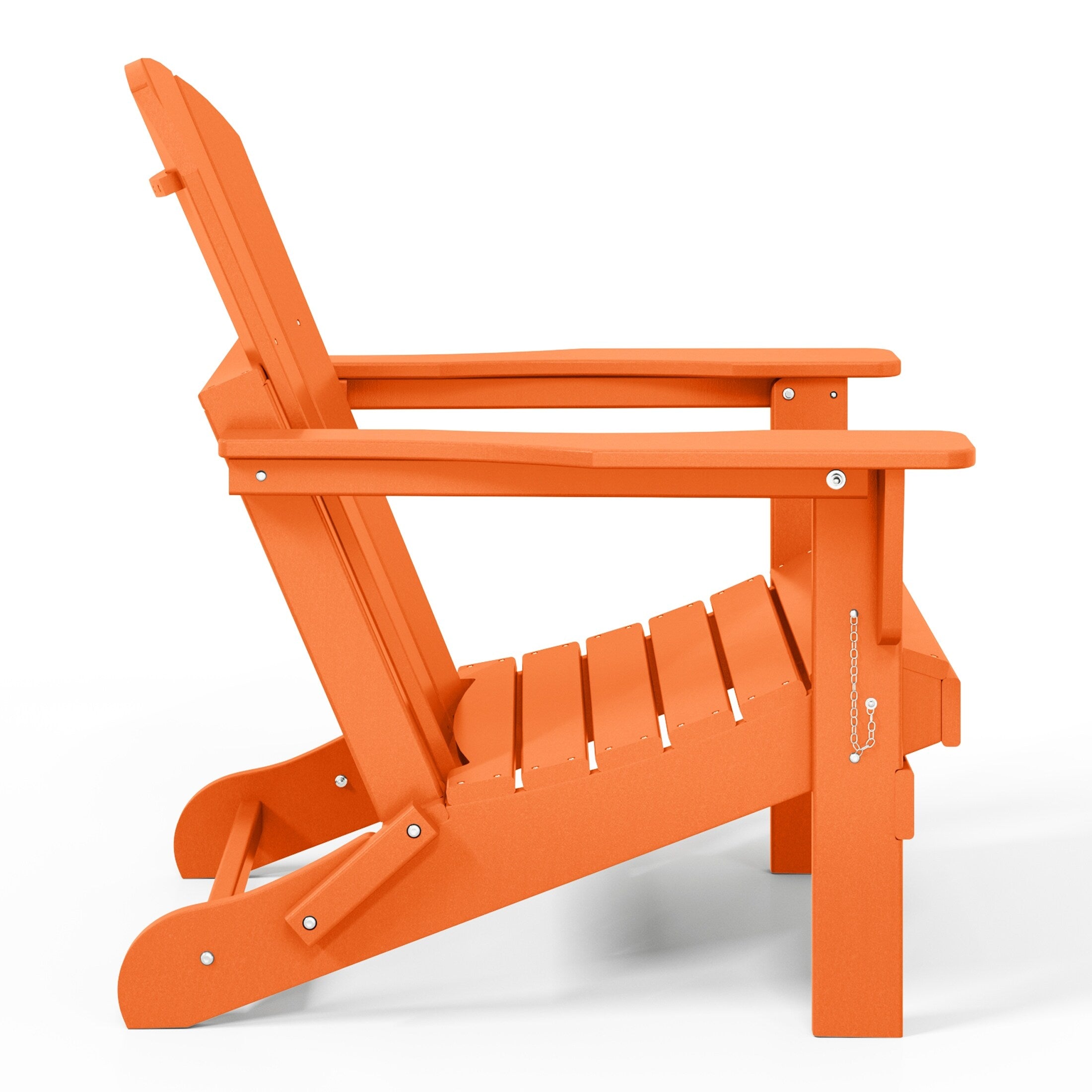Sedie Adirondack pieghevoli per esterni e patio, resistenti alle intemperie, Polytrends Laguna (set da 2)