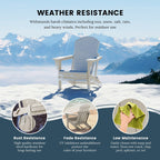Sedie Adirondack pieghevoli per esterni e patio, resistenti alle intemperie, Polytrends Laguna (set da 4)