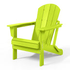 Sedie Adirondack pieghevoli per esterni e patio, resistenti alle intemperie, Polytrends Laguna (set da 4)
