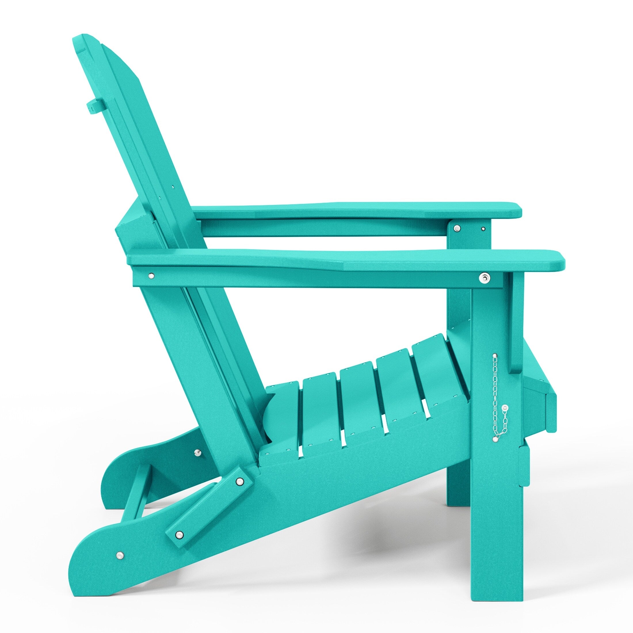 Sedie Adirondack pieghevoli per esterni e patio, resistenti alle intemperie, Polytrends Laguna (set da 4)