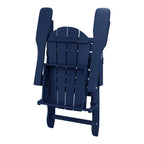Sedie Adirondack pieghevoli per esterni e patio, resistenti alle intemperie, Polytrends Laguna (set da 4)