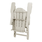 Sedie Adirondack pieghevoli per esterni e patio, resistenti alle intemperie, Polytrends Laguna (set da 4)