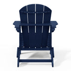 Sedie Adirondack pieghevoli per esterni e patio, resistenti alle intemperie, Polytrends Laguna (set da 4)