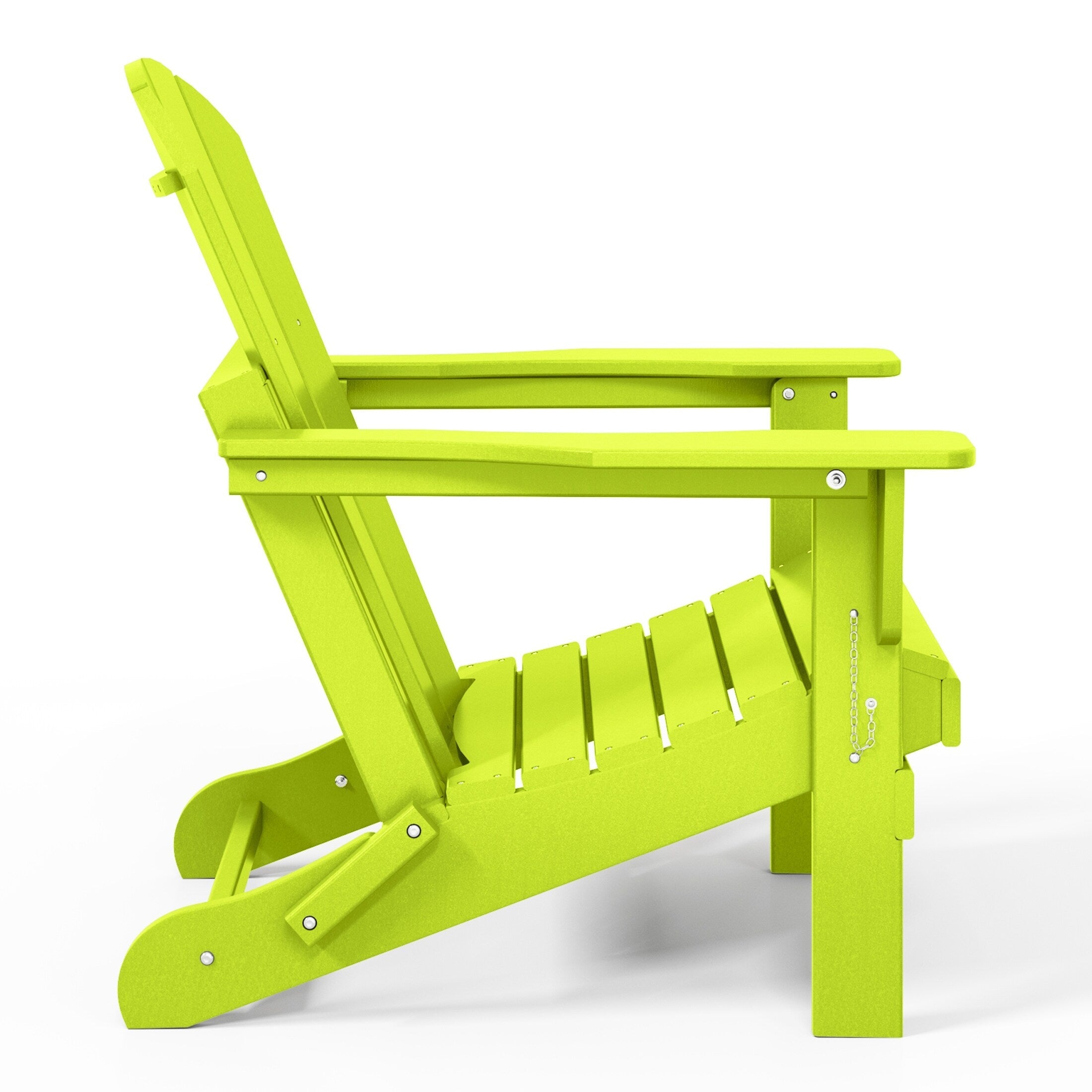 Sedie Adirondack pieghevoli per esterni e patio, resistenti alle intemperie, Polytrends Laguna (set da 4)