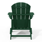 Sedie Adirondack pieghevoli per esterni e patio, resistenti alle intemperie, Polytrends Laguna (set da 4)