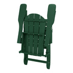 Sedie Adirondack pieghevoli per esterni e patio, resistenti alle intemperie, Polytrends Laguna (set da 4)
