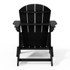 Sedie Adirondack pieghevoli per esterni e patio, resistenti alle intemperie, Polytrends Laguna (set da 4)