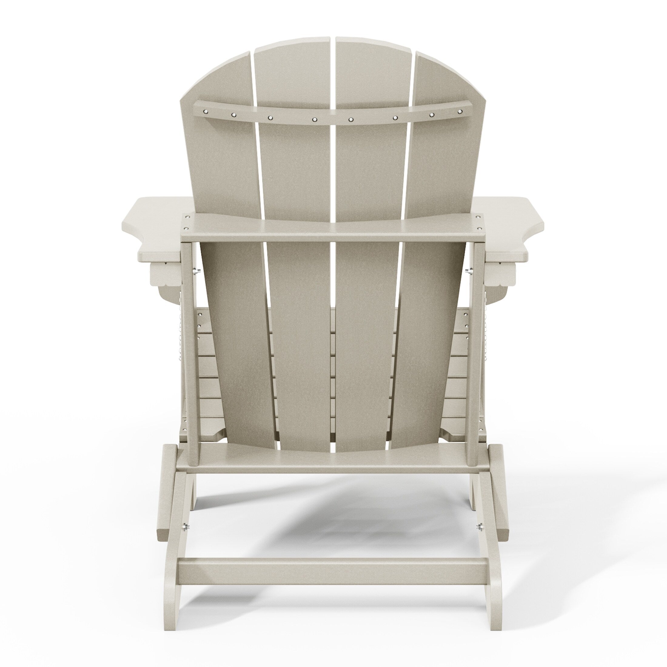 Sedie Adirondack pieghevoli per esterni e patio, resistenti alle intemperie, Polytrends Laguna (set da 4)