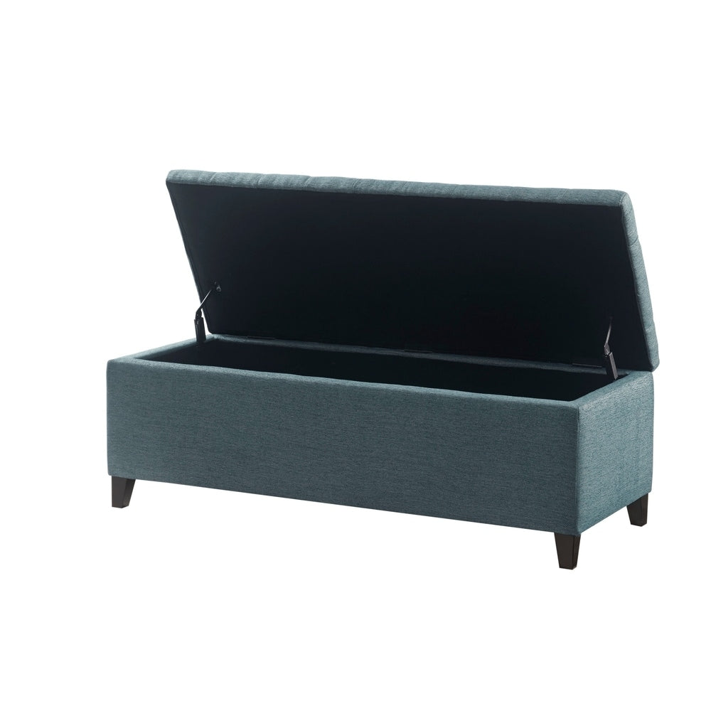 Panca contenitore imbottita con piano trapuntato Madison Park Sasha