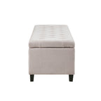 Panca contenitore imbottita con piano trapuntato Madison Park Sasha